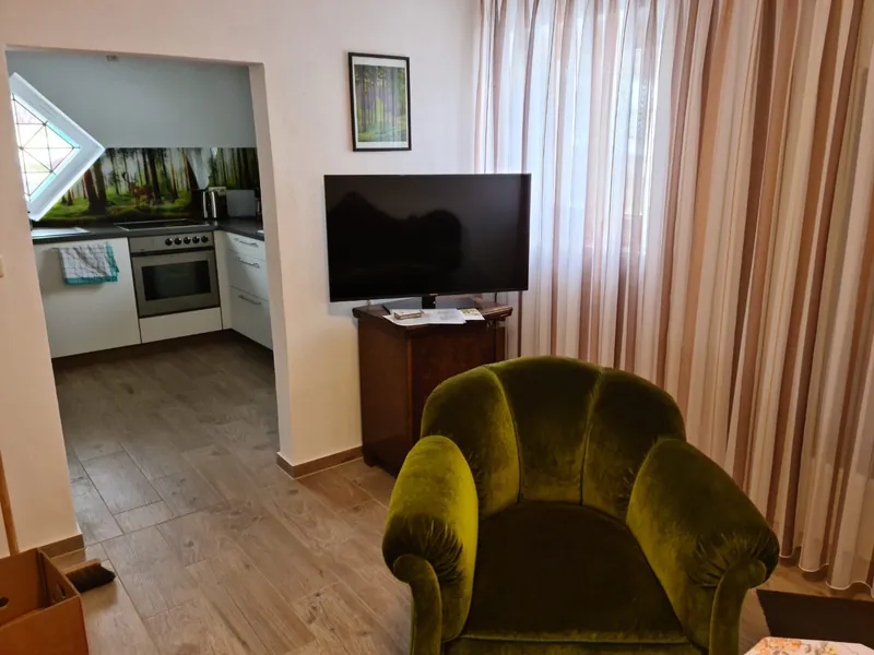 Wohnbereich mit Blick in die Küche